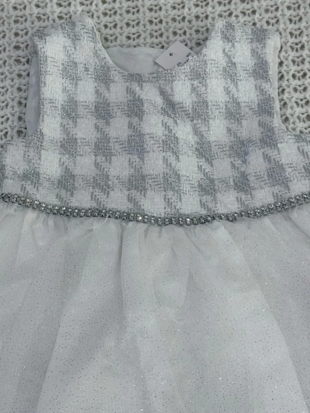 Blueberi Boulevard Little & Big Kid Girls Plaid 2-pc. Dress Set in white size 7